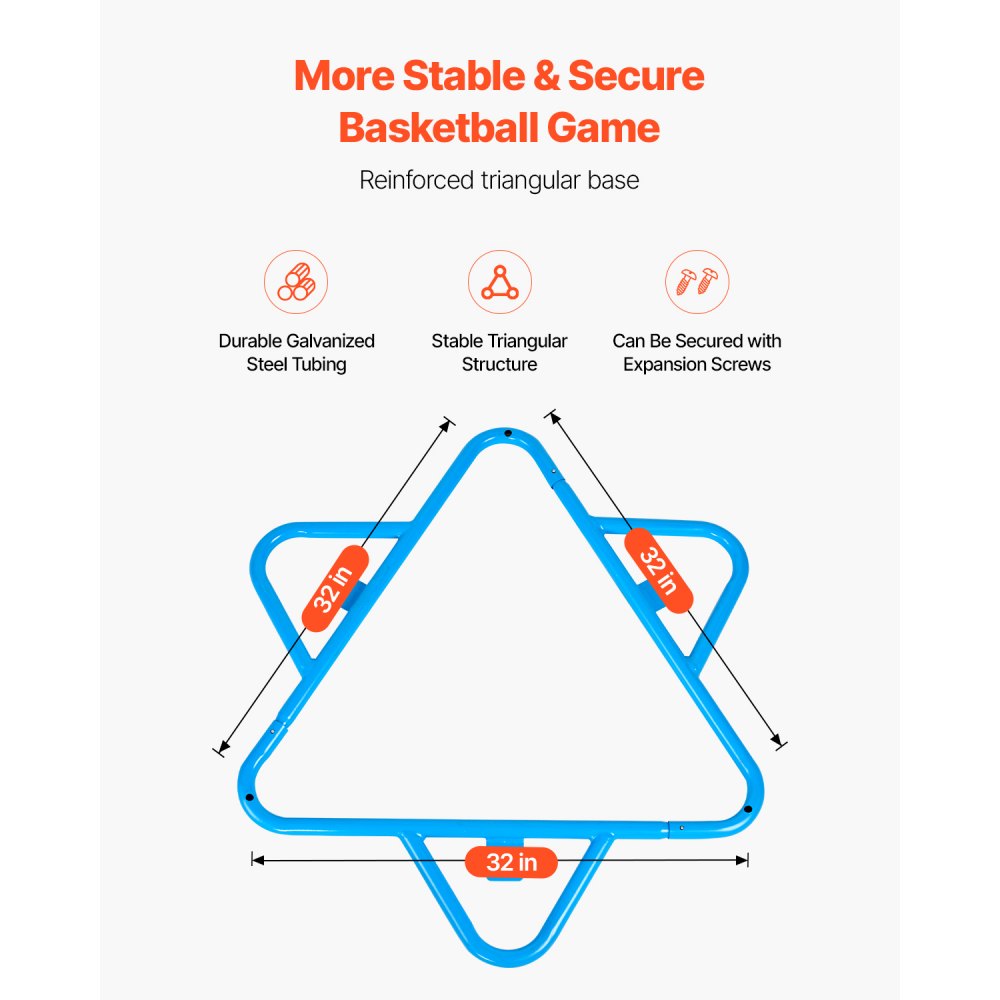 VEVOR Basketballkorb für Kinder, 4-Korb-Basketballkörbe für Kinder, tragbarer Basketballständer mit einstellbarer Höhe & 3 Bällen, Basketball-Spielzeugset für Kinder jeden Alters, Jungen und Mädchen