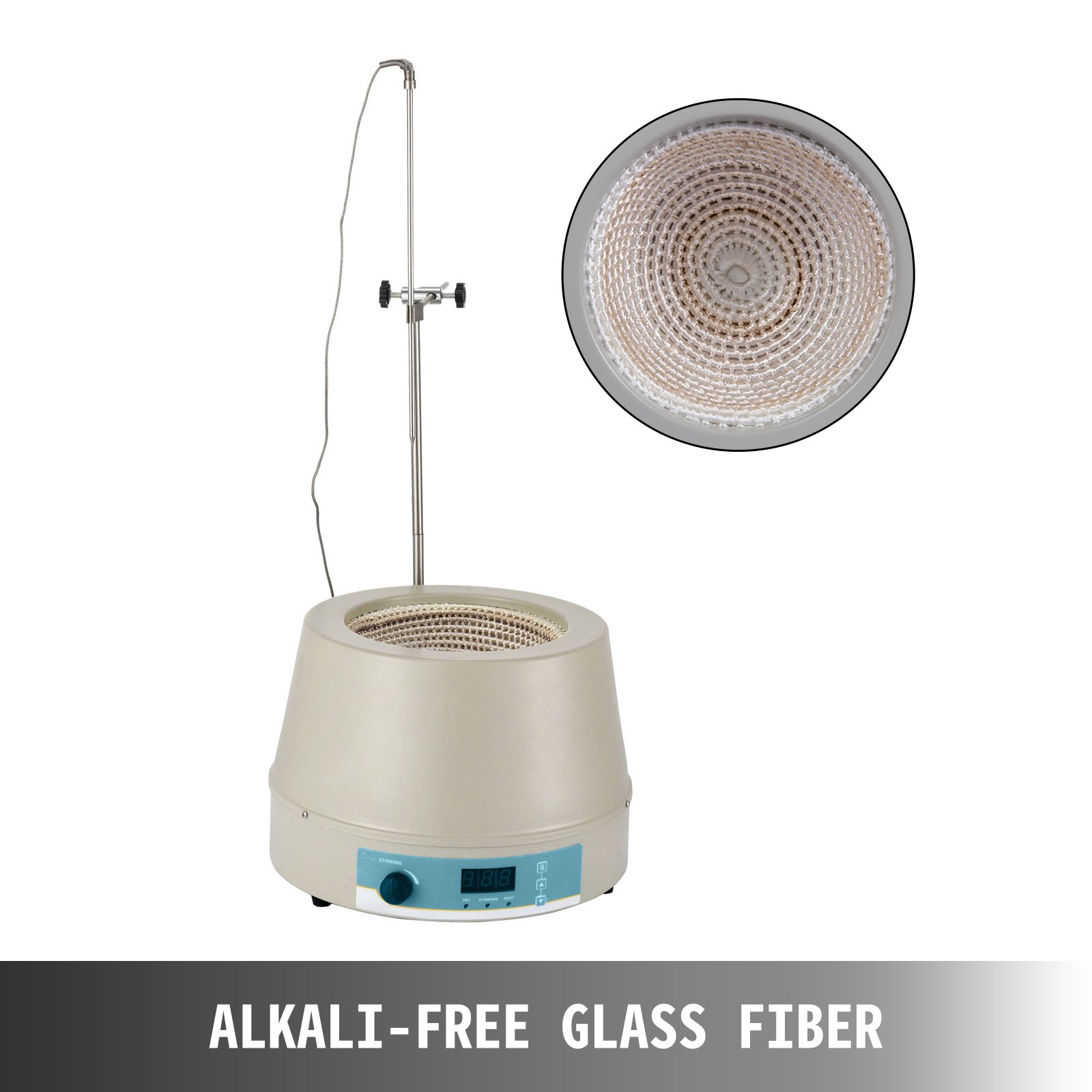 500ml Stirrer Heizplatte 250w Magnetrührer Heizung Mitreißend Rührgerät Heizpilz