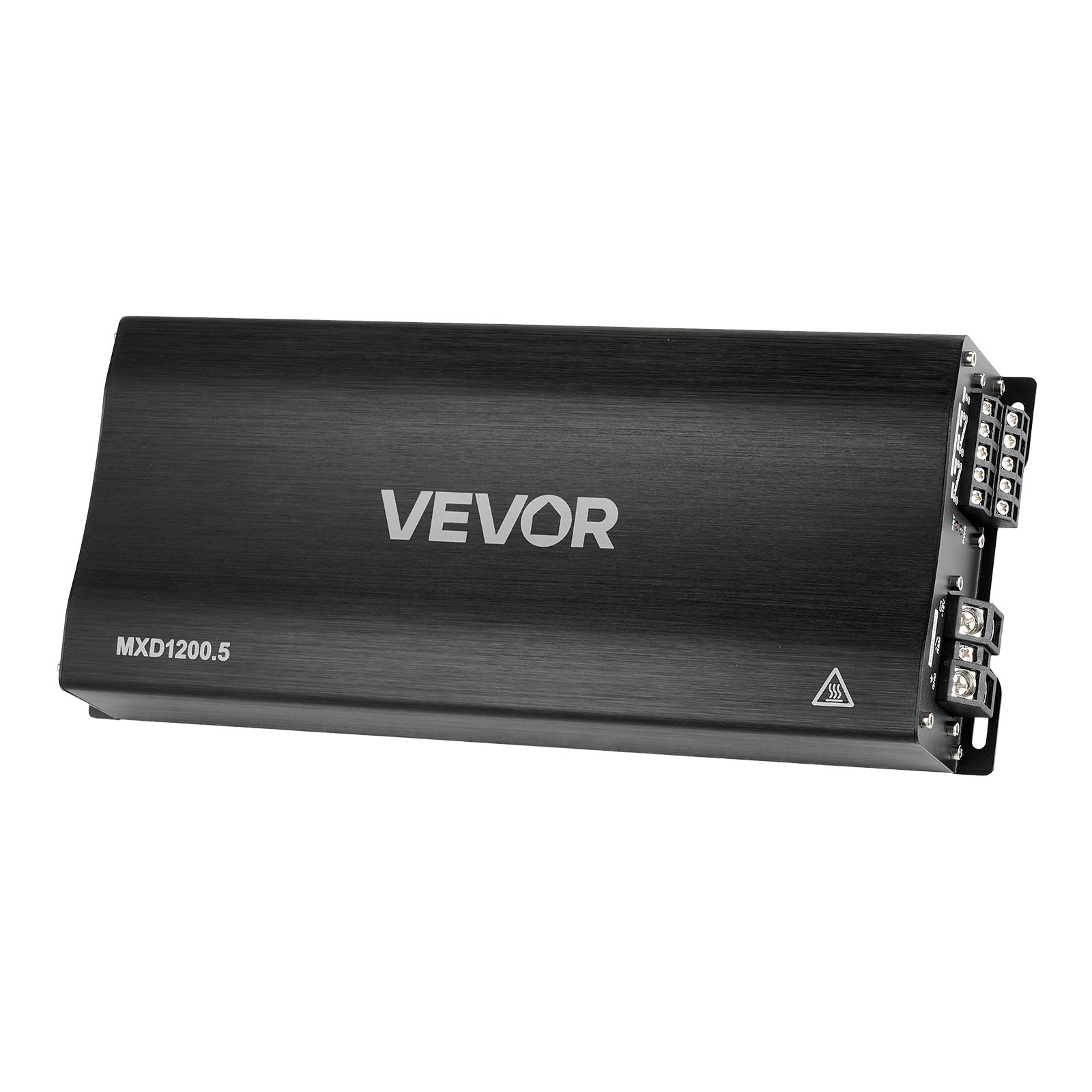 VEVOR Autoverstärker 5-Kanal, Endstufe Klasse D Überbrückbar, Max. 4 x 100 W an 4 Ohm / 4 x 200 W an 2 Ohm + 1 x 1000 W an 2 Ohm / 1 x 500 W an 4 Ohm, Hochleistungsverstärker für Fahrzeuge