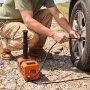 VEVOR 5T Electric Hydraulic Car Jack with Built-in Air Pump & Impact Wrench, 12V Floor Lift Jack, 155-450mm Lift Height, Portable Tire Change Tool Inflator Pump with LED Light for SUV Sedan Pickup