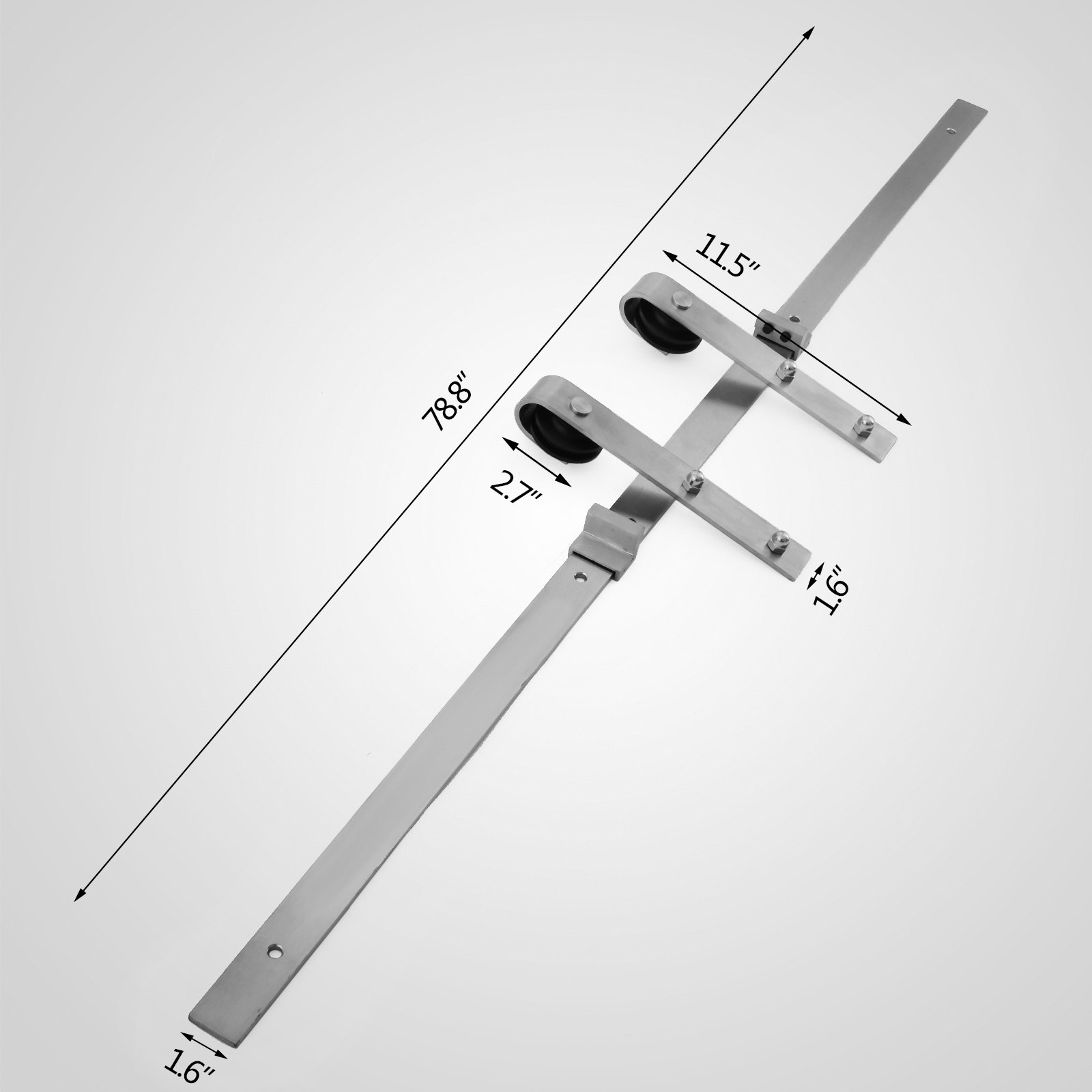 2.01m Führungsschienen Schiebetür-schienen-hardware Anti-jump Unique Smooth
