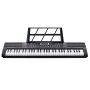VEVOR Digitales Klavier mit 61 Tasten, 200 Töne, 200 Rhythmen, tragbares elektrisches Klavier-Keyboard-Kit mit 60 Demo-Songs, integrierten Doppellautsprechern, Kopfhörern, Mikrofon, Klavieraufklebern für Anfänger