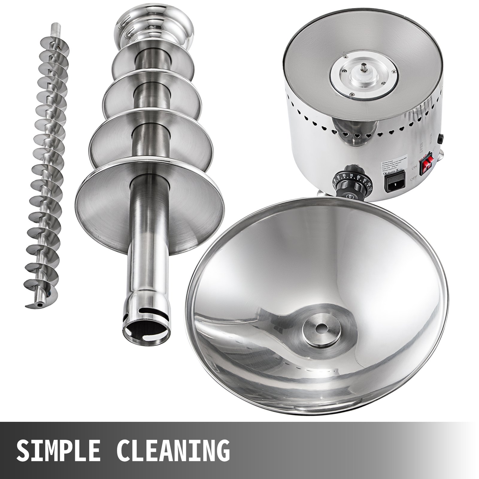 Schokoladenbrunnen 5 Ebenen Schokobrunnen Max. 5kg Schokoladenfontäne Fountain