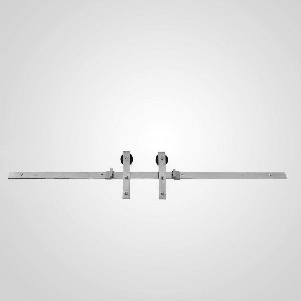 1.83m Schiebetürsystem Laufschiene Schiebetür Edelstahl Schienen Hardware