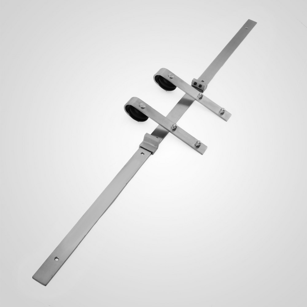 1.83m Schiebetürsystem Laufschiene Schiebetür Edelstahl Schienen Hardware