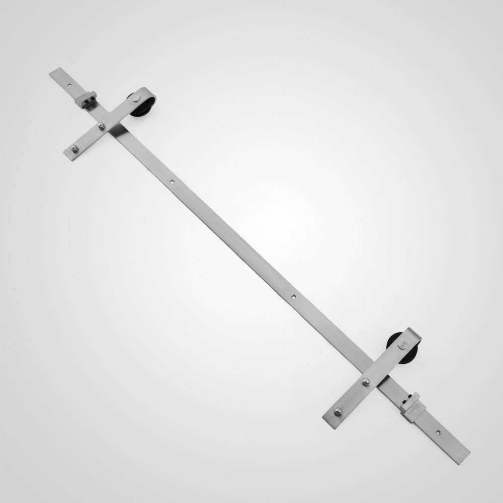 1.83m Schiebetürsystem Laufschiene Schiebetür Edelstahl Schienen Hardware