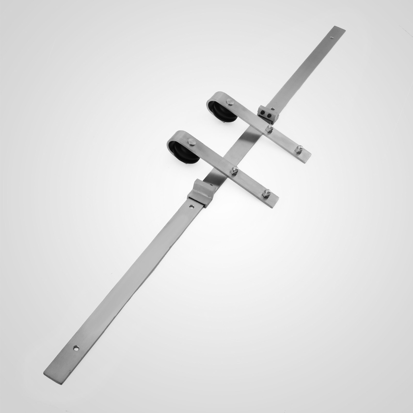 1.83m Schiebetürsystem Laufschiene Schiebetür Edelstahl Schienen Hardware