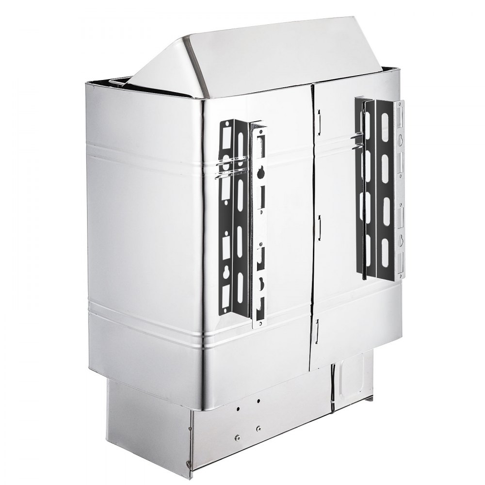 Saunaofen 6 KW, Sauna Elektroherd 380 V - 415 V, Edelstahlsaunaofen 18 kg Saunasteine, Elektrischer Saunaofen 2 Modi (Temperatur, Zeit), mit Externem Steuerger?t und 3M-Temperatursensor