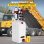 VEVOR Hydraulikpumpe 12V 6 L Autolift Hydraulikpumpe Kunststoff Pumpe Stromversorgungseinheit einfachwirkend für Kippanhänger