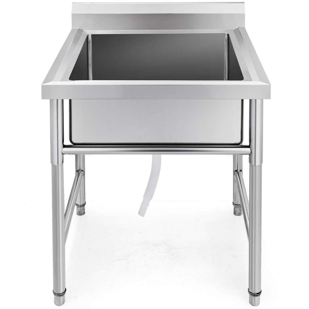 Spültisch 1 Becken M- 0,75x0,75m Edelstahlspültisch Edelstahl Gastro Spüle Tisch