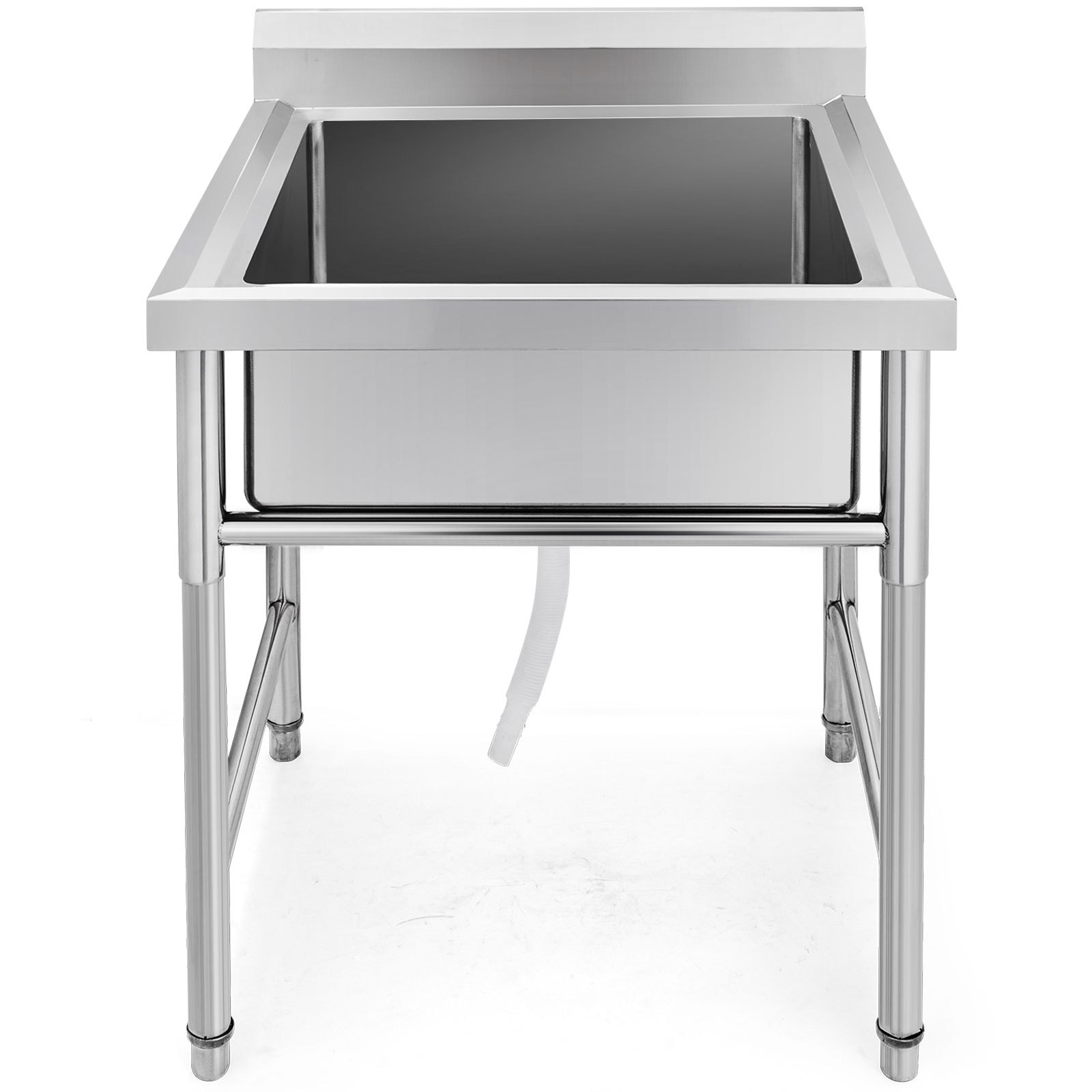 Spültisch 1 Becken M- 0,75x0,75m Edelstahlspültisch Edelstahl Gastro Spüle Tisch