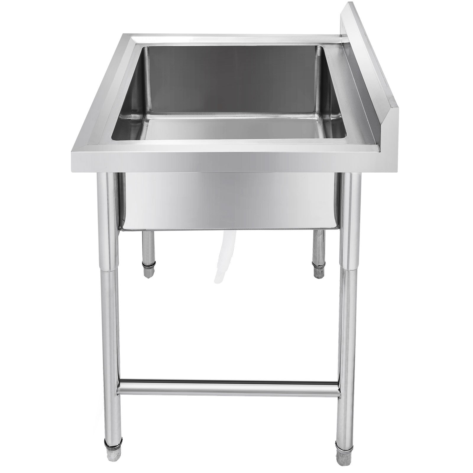 Spültisch 1 Becken M- 0,75x0,75m Edelstahlspültisch Edelstahl Gastro Spüle Tisch