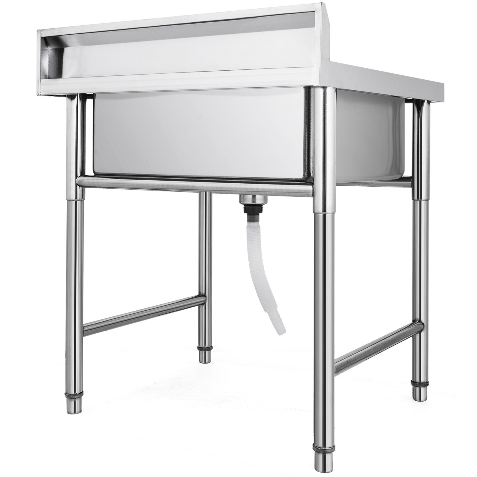 Spültisch 1 Becken M- 0,75x0,75m Edelstahlspültisch Edelstahl Gastro Spüle Tisch