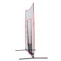 VEVOR 213,4 x 106 x 210 cm Baseball-Softball-Übungsnetz, Baseball Pitching Net, Schlagen, Fangen, Pitchen, Backstop-Trainingshilfen für Baseballausrüstung mit Bogenrahmen, Tragetasche & Schlagzone