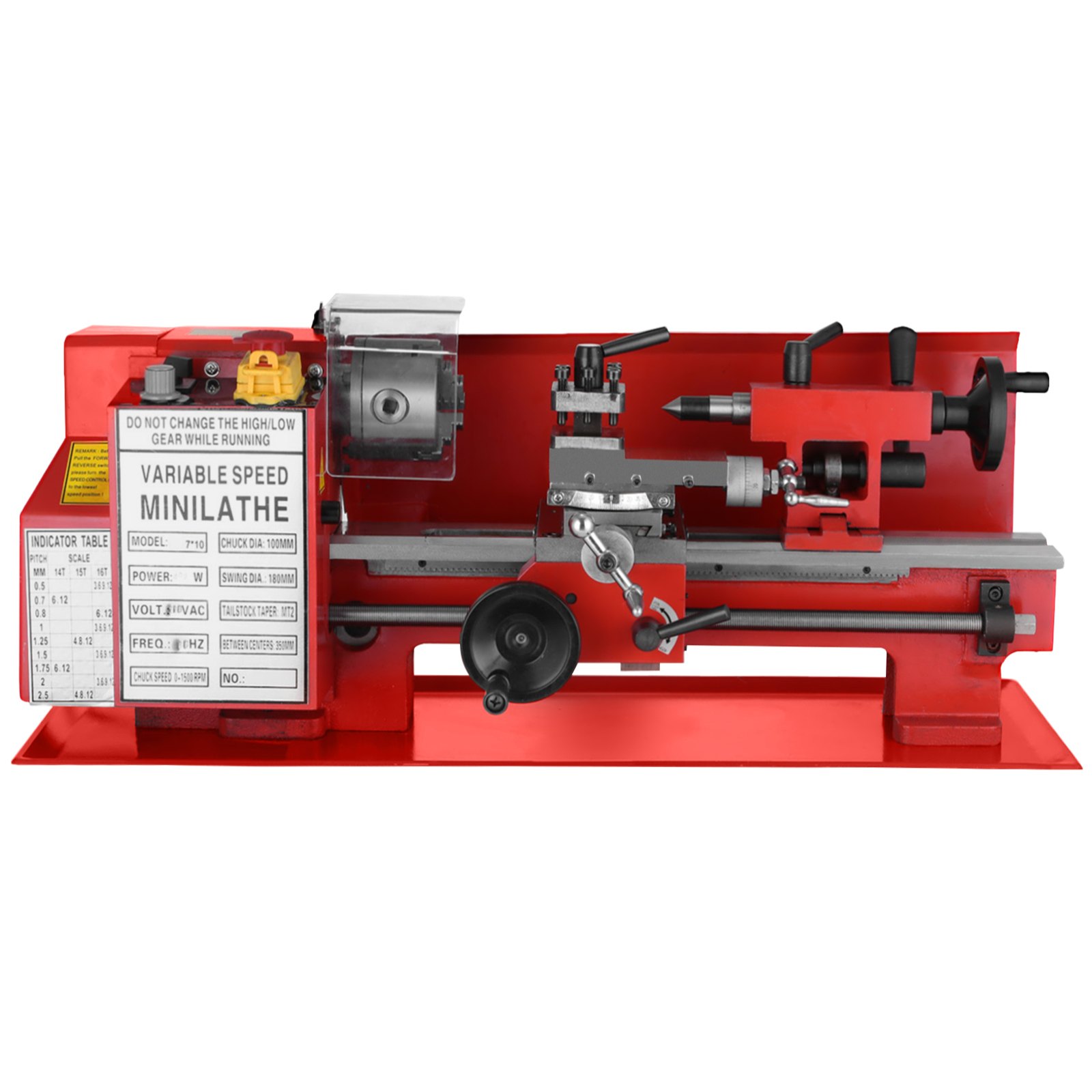 Metalldrehmaschine Drehmaschine 2500rpm Metal Lathe Gewindeschneiden Wholesale