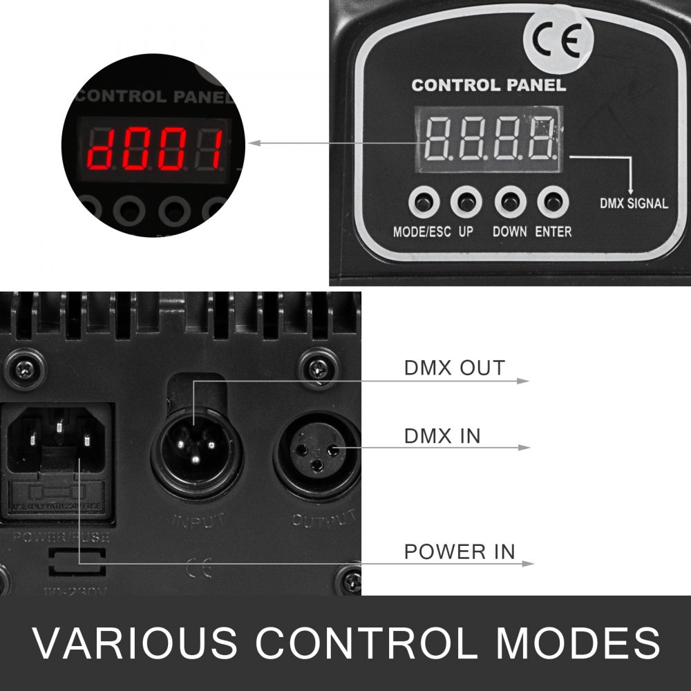 70w Moving Head Licht Lichteffekte Rgbw Bühnenbeleuchtung Dmx Wash 4in1 7led