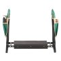 VEVOR Kniebank 590x290x490 mm, Kniekissen 203x405 mm Kniepolster, Kniehilfe Gartenarbeit bis 150 kg, klappbarer Gartensitz mit 2 Werkzeugtaschen, Arbeitshocker lindert Knie- & Rückenschmerzen