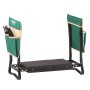 VEVOR Kniebank 590x290x490 mm, Kniekissen 203x405 mm Kniepolster, Kniehilfe Gartenarbeit bis 150 kg, klappbarer Gartensitz mit 2 Werkzeugtaschen, Arbeitshocker lindert Knie- & Rückenschmerzen