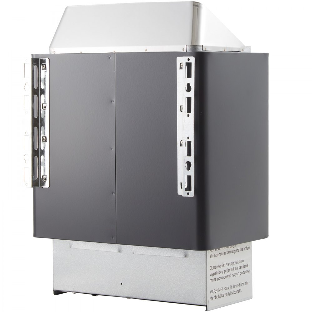 VEVOR Saunaofen 9 KW, Sauna Elektroherd 380 V - 415 V, Edelstahlsaunaofen 20 kg Saunasteine, Elektrischer Saunaofen 2 Modi (Temperatur, Zeit), mit Externem Steuergerät und 3M-Temperatursensor