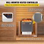 VEVOR Saunaofen 9 KW, Sauna Elektroherd 380 V - 415 V, Edelstahlsaunaofen, Elektrischer Saunaofen 2 Modi (Temperatur, Zeit), mit Externem Steuergerät und 3M-Temperatursensor für Zuhause Hotel Sauna Spa Dusche Bad
