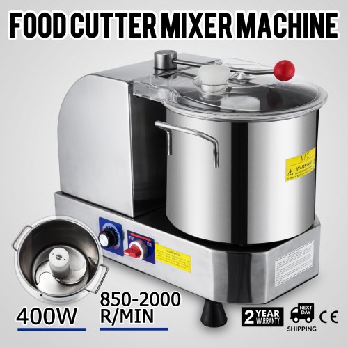 Tischkutter Küchenkutter Kutter Küchenmaschine Küchencutter 6 L Edelstahl Gastro