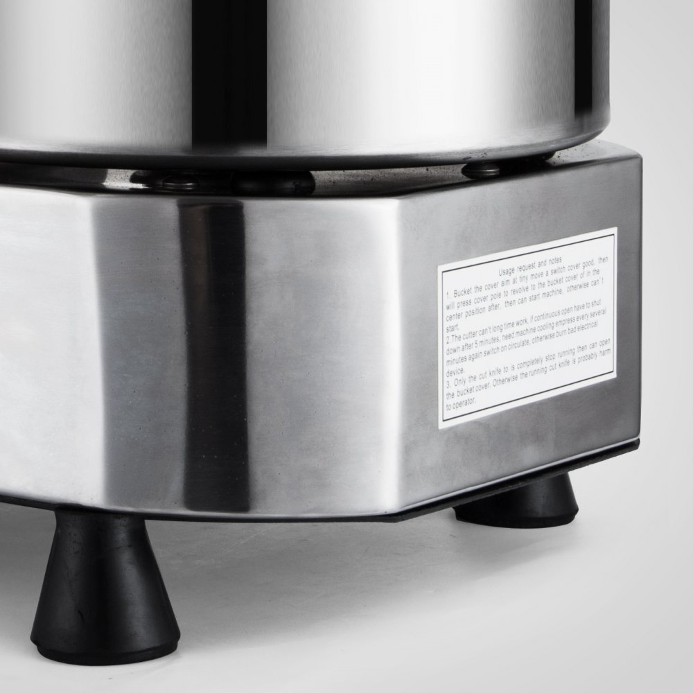 Tischkutter Küchenkutter Kutter Küchenmaschine Küchencutter 6 L Edelstahl Gastro