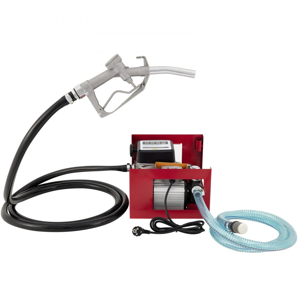 VEVOR Dieselpumpe selbstansaugend 60L/min, 550W Dieselpumpe Heizölpumpe selbstansaugend, 220V Selbstansaugende Ölpumpe, Diesel Kraftstoff-Umfüllpumpe