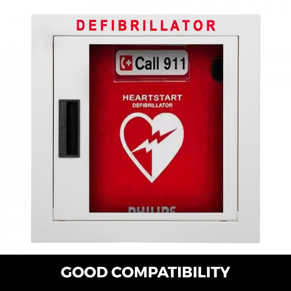 Aed Schrank Metallwandschrank Defibrillator Wandkasten Wandschrank Weiß