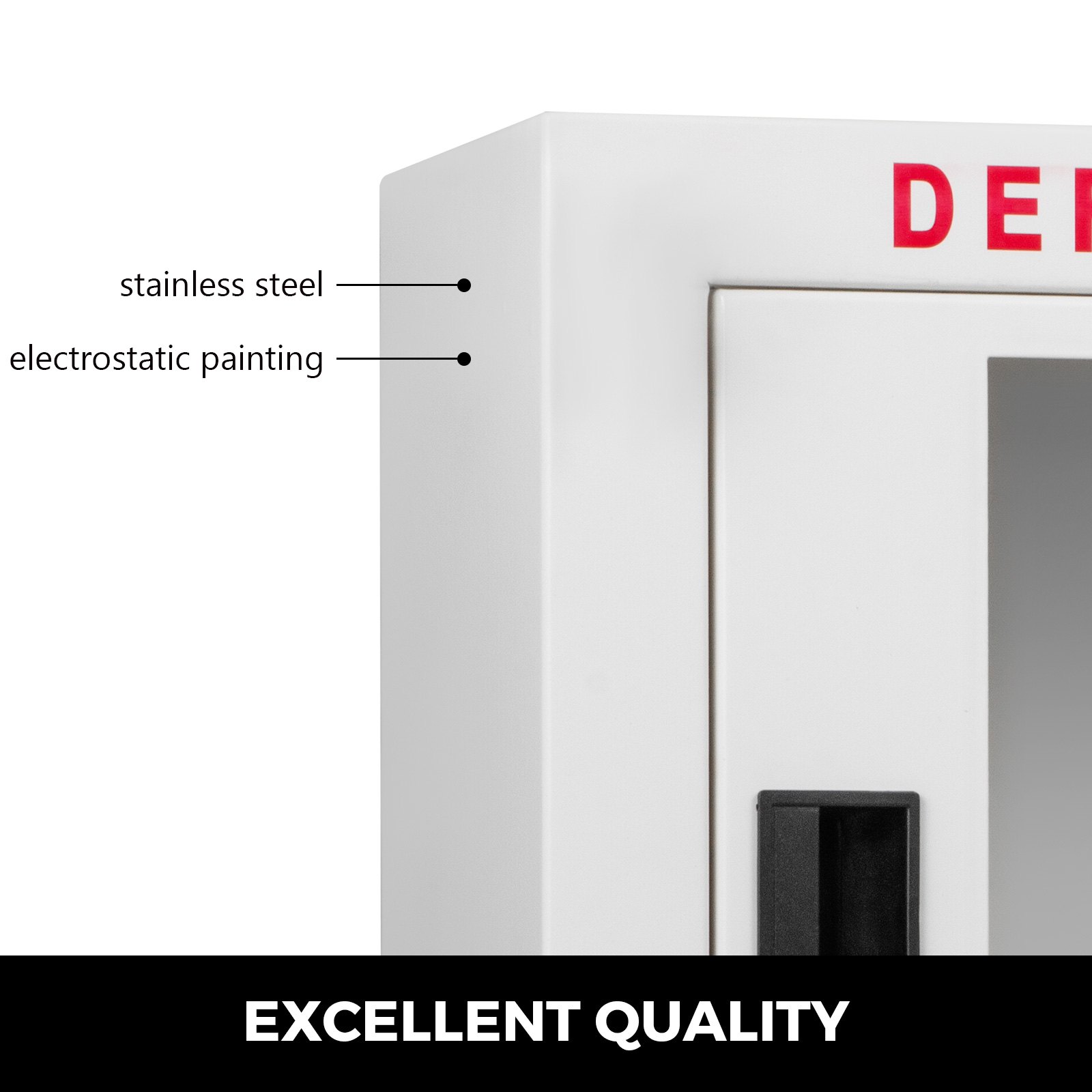 Aed Schrank Metallwandschrank Defibrillator Wandkasten Wandschrank Weiß