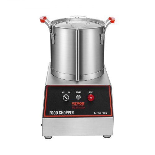 VEVOR Gemüseschneider Elektrischer Obstschneider 1400 W, Gemüse Schneiden 17,62 L Edelstahl Multischneider für Obst und Gemüse, Hotels, Salatläden,