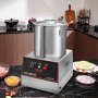 VEVOR Gemüseschneider Elektrischer Obstschneider 1400 W, Gemüse Schneiden 17,62 L Edelstahl Multischneider für Obst und Gemüse, Hotels, Salatläden, Snackbars Küchengeräte Maschinen mit Druckknöpfen
