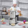 VEVOR Food Processor Vegetable Chopper 18 L Food Processor made of food-grade stainless steel with S-shaped blade and scraper, multifunctional for chopping vegetables, fruit, grains, and nuts