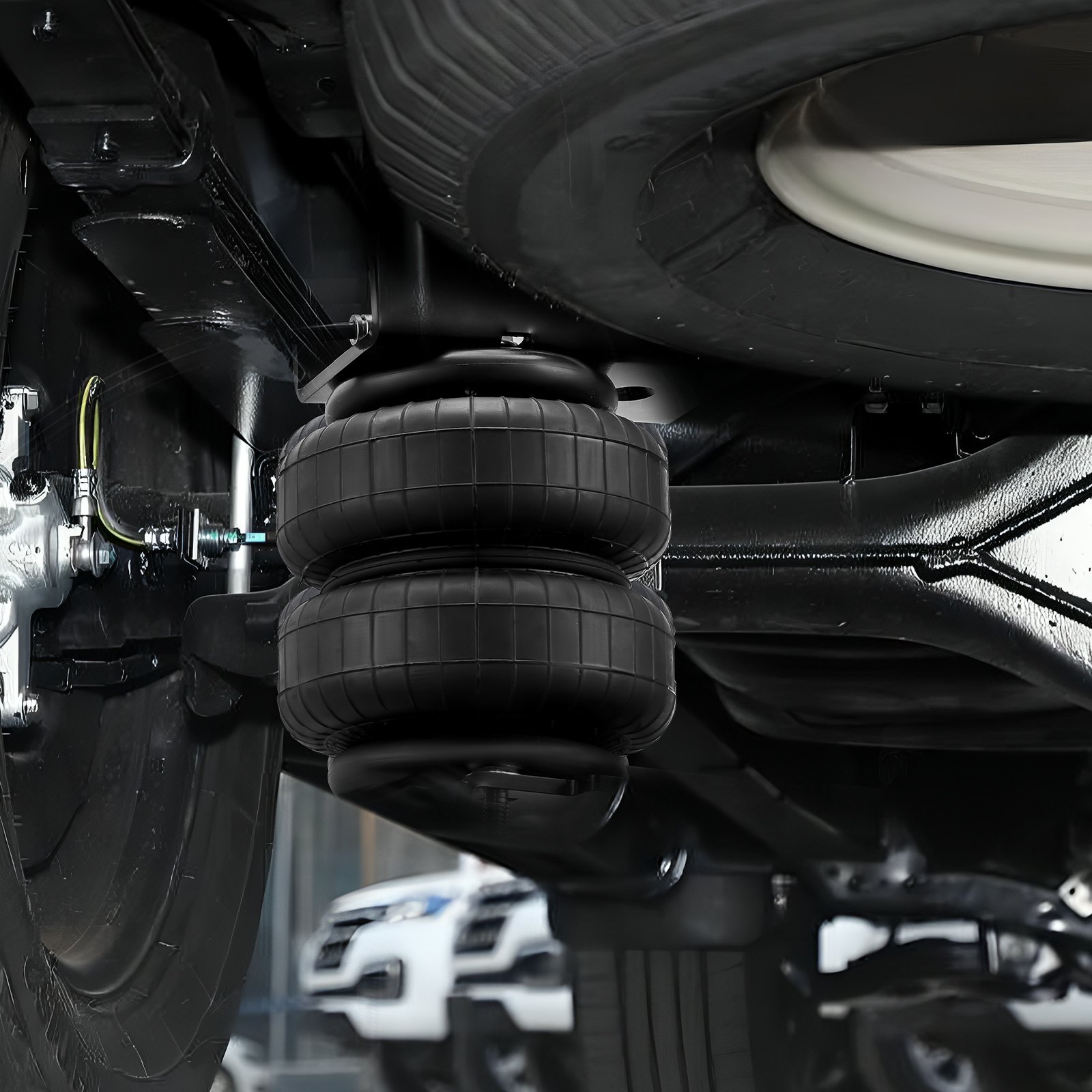 VEVOR Airbag Suspension Kit, Air Spring Suspension Kit Compatible with 1999-2004 Ford F250/F350 2WD 4WD, 2008-2010 Ford F250/F350 2WD 4WD, 5000 lbs load, 5 to 100 PSI