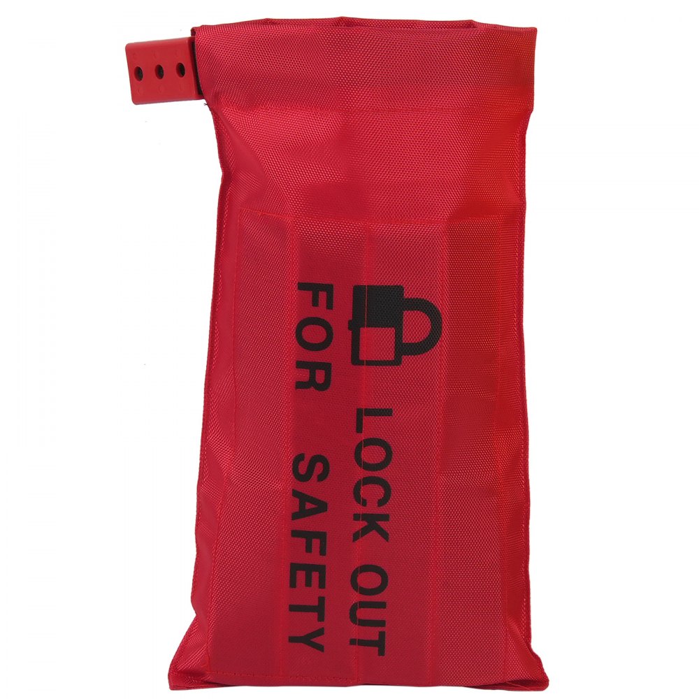 VEVOR Elektrisches Lockout-Tagout-Kit, 59-teiliges Sicherheits-Lockout-Tagout-Set mit Vorhängeschlössern, Haspen, Anhängern, Kabelbindern, Steckerverriegelung, Leistungsschalterverriegelungen