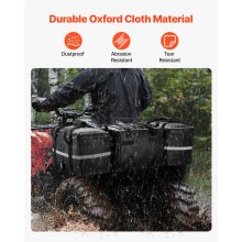 VEVOR 54L ATV UTV Hinten Lagerung Tasche Hecktasche Aufbewahrungstasche Schwarz