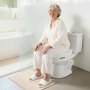 VEVOR Toilettensitzerhöhung Toilettenerhöhung mit 136 kg Tragkraft & 88,9 mm Hubhöhe, erhöhter Toilettensitz aus HDPE mit vergrößerter Öffnung für ältere Menschen Senioren Behinderte