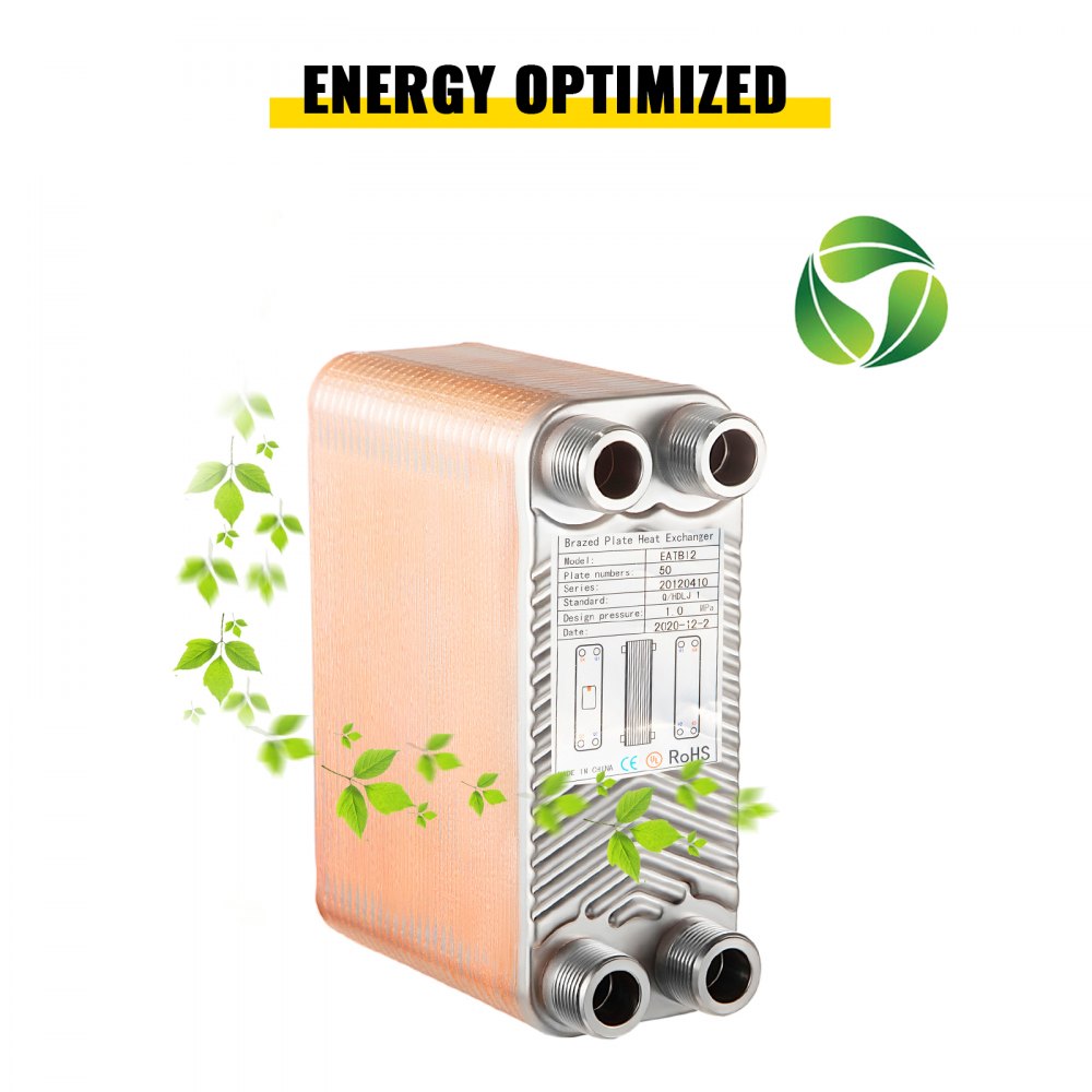 Edelstahl Plattenwärmetauscher B3-12a-50 110kw Ohne Dämmschale Solartauscher