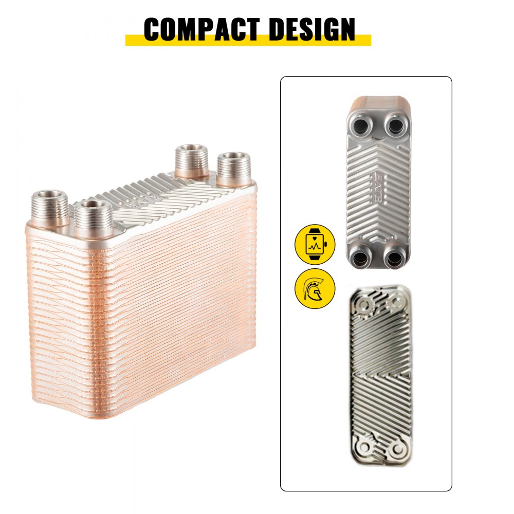 Edelstahl Plattenwärmetauscher B3-12a-50 110kw Ohne Dämmschale Solartauscher