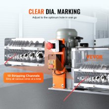 VEVOR Kabelabisoliermaschine Elektrisch 1,5-32mm Kabelschälmaschine 750W Abisoliermaschine 30m pro Minute Geschwindigkeit Abisolierzange 65-Mn-Federstahl Klinge Ideal zum Abisolieren von Kupferdraht