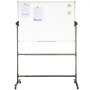 VEVOR Rollbares Whiteboard, 48 x 32 Zoll Doppelseitiges Magnetisches Mobiles Whiteboard, 360° Wendbare, Höhenverstellbare Trockenlöschtafel mit Rädern und Beweglicher Ablage