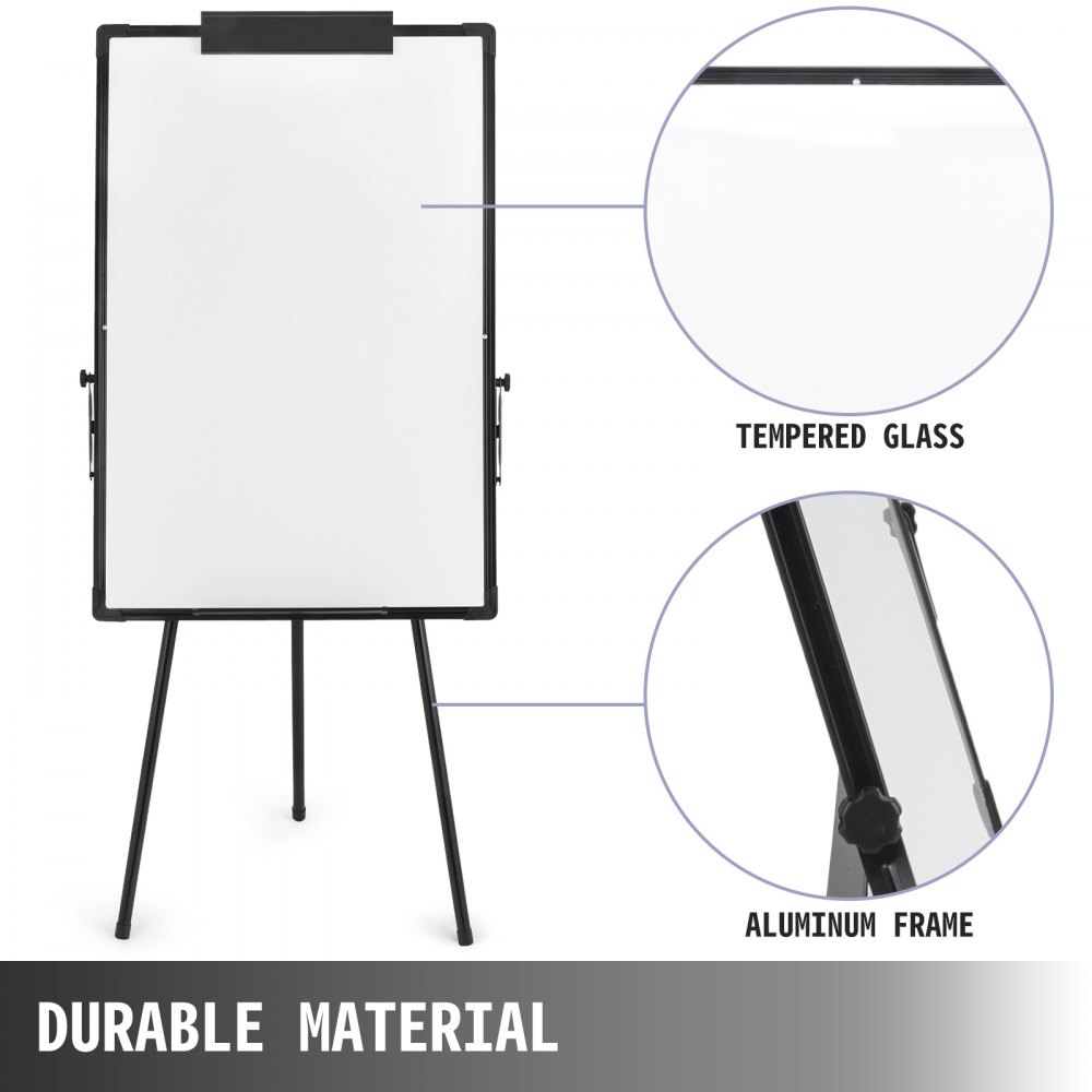 Flipchart Whiteboard 61 X 91 Cm Dreibein-gestell Höhenverstellbar Home Planner