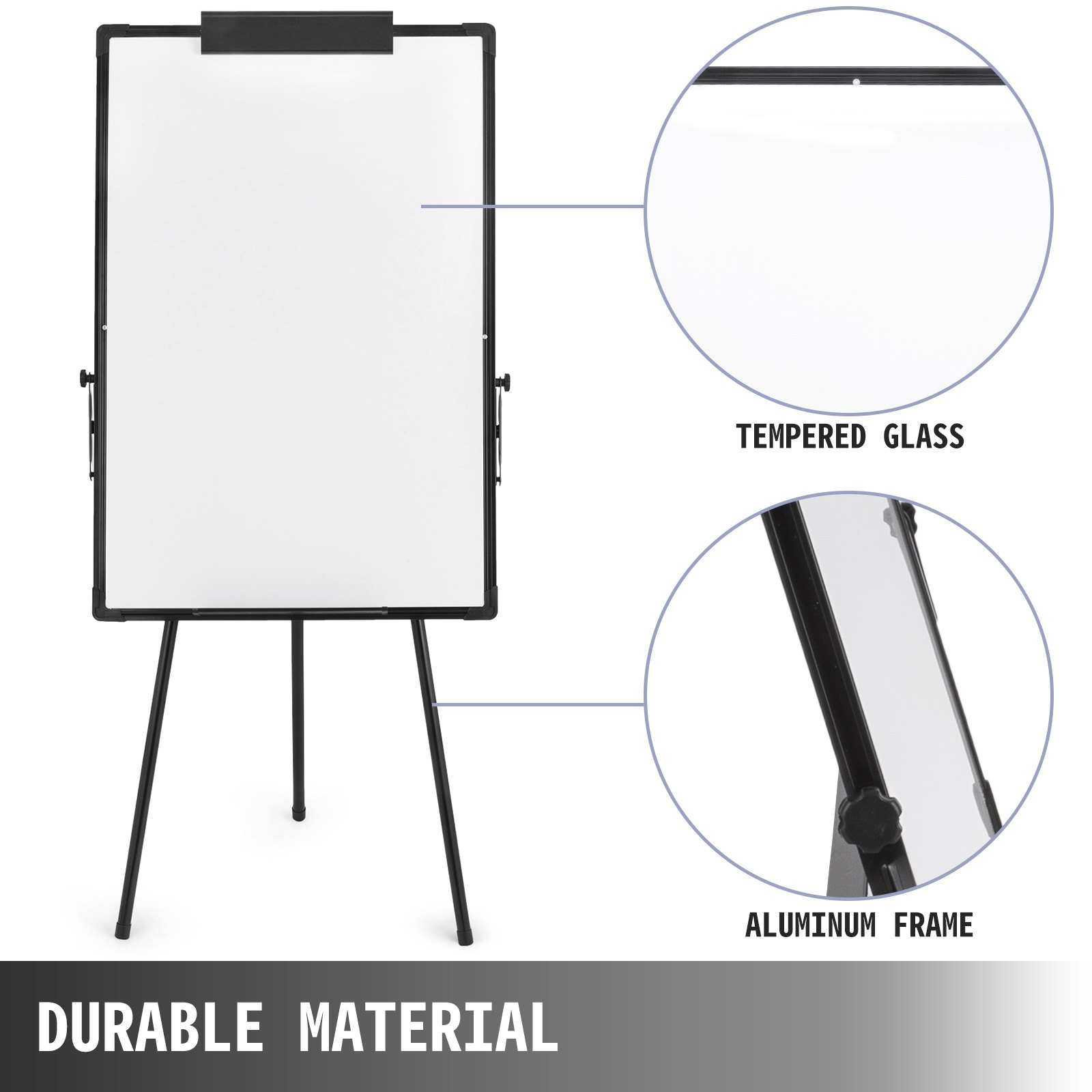 Flipchart Whiteboard 61 X 91 Cm Dreibein-gestell Höhenverstellbar Home Planner