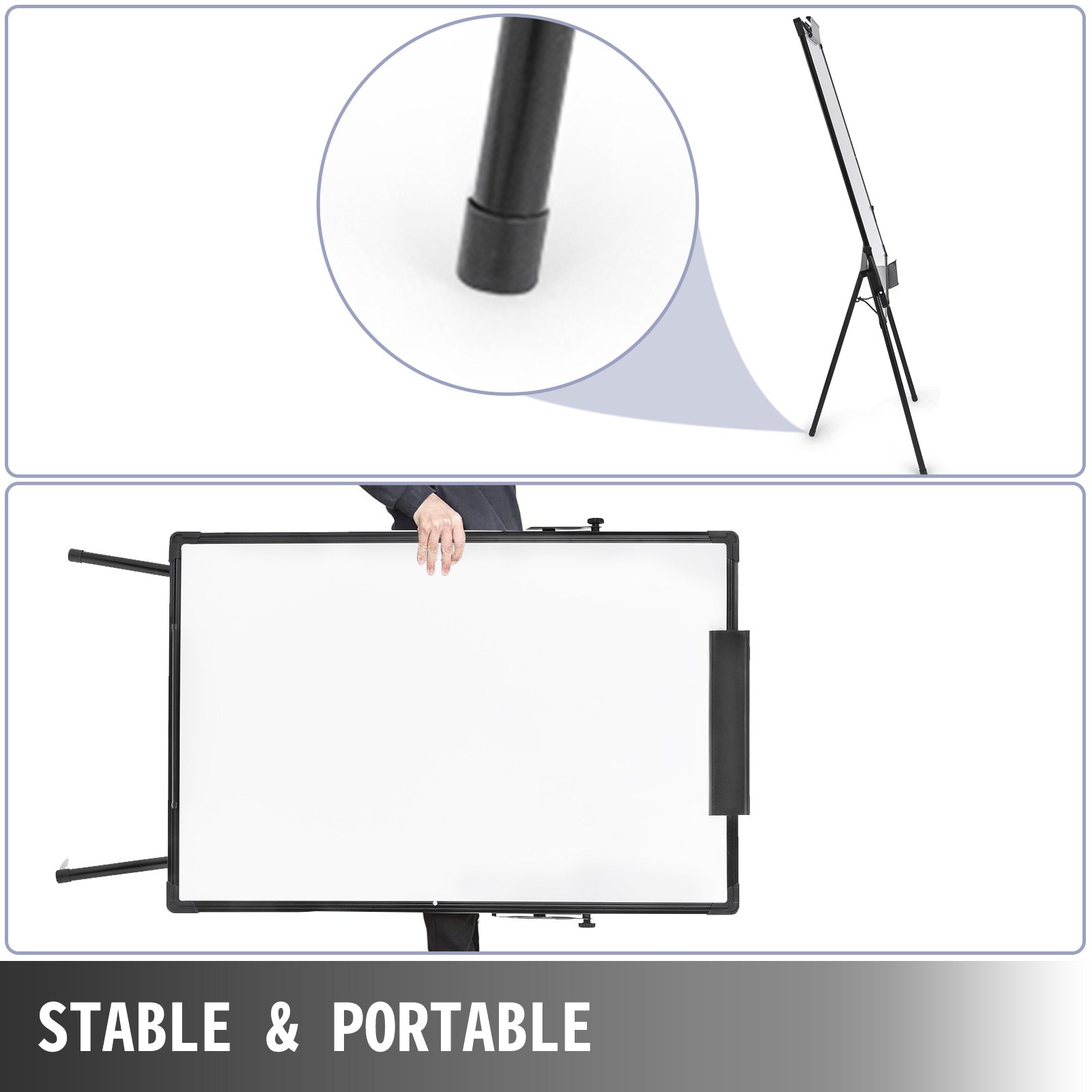 Flipchart Whiteboard 61 X 91 Cm Dreibein-gestell Höhenverstellbar Home Planner