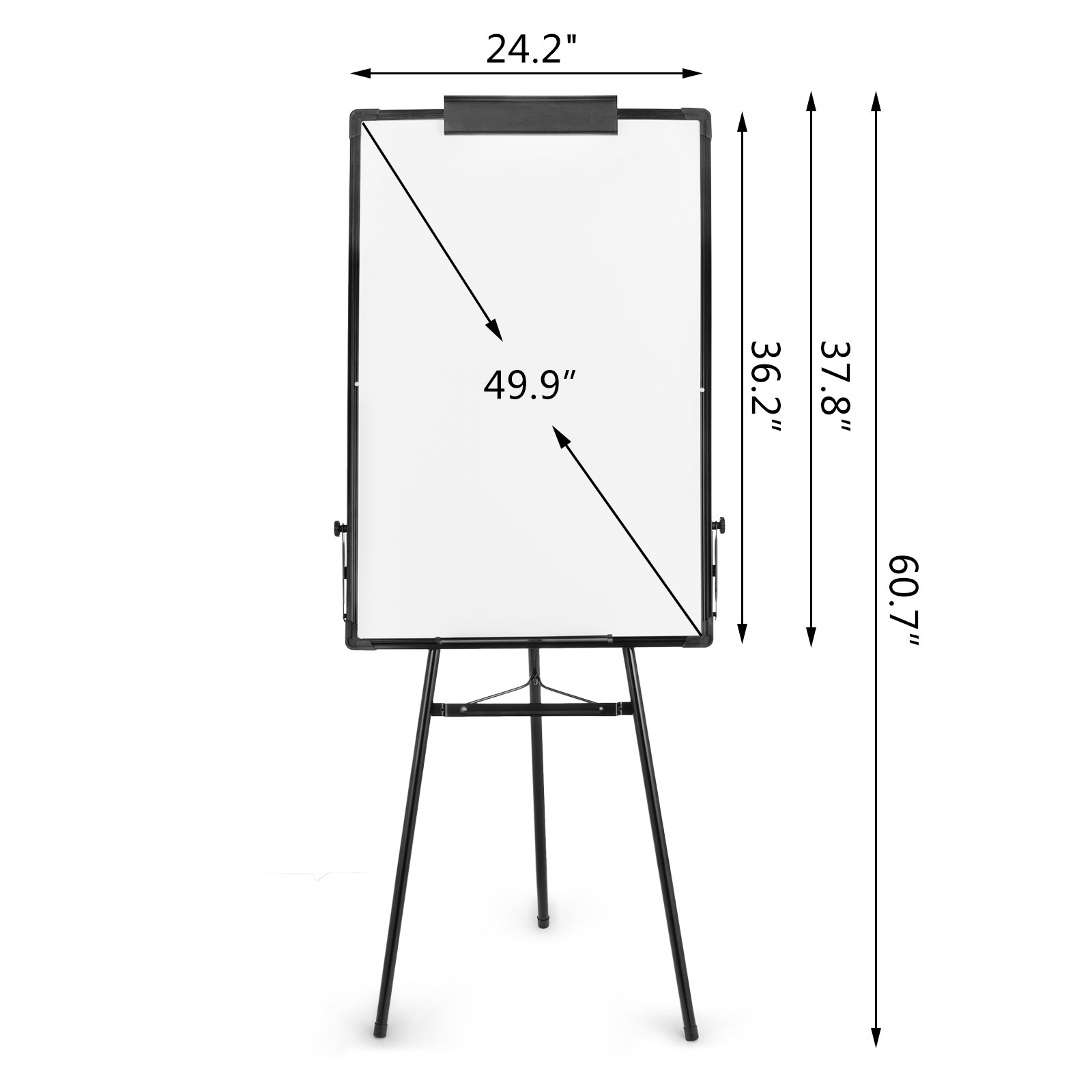 Flipchart Whiteboard 61 X 91 Cm Dreibein-gestell Höhenverstellbar Home Planner