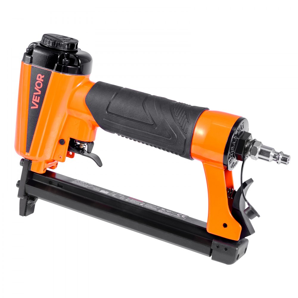 VEVOR Druckluft-Tacker, Druckluftnagler für 80er-Serie, 12,8 mm Krone, 6–16 mm Länge, Klammern, 70–110 PSI, Klammergerät für Holzbearbeitung, Polsterarbeiten, Handwerk, Heimwerkerprojekte