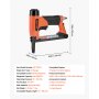 VEVOR Druckluftnagler, Langnasen-Drucklufttacker für Feindrahtklammern der Serie 71, 9,5 mm Krone, 6-16 mm Länge, max. 180 Stk. Nagelpistole für Polsterarbeiten, Holzbearbeitung, Heimwerken