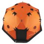 VEVOR Pop Up Ice Fishing Tent 8-10 Person 4x4.3x2.33 m Insulated Shelter, for Winter Fishing, 14.2 m² Area, 600D 4-Layer Fabric, Portable Hub-Style Shanty Cube with Anchors, Ropes & Carrying Bag