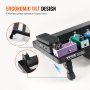 ergonomisches VEVOR-Gitarrenpedalboard mit Neigungsdesign für mühelose Pedalaktivierung.