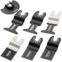 VEVOR 50x Sägeblatter Oszillierendes Zubehör Set HCS+Edelstahl Multitool Segmentsägeblatt 1-3/4 Zoll 1-3/8 Zoll 3-1/2 Zoll Multifunktionswerkzeug Zubehör Set für bevorzugten Werkzeugmarken