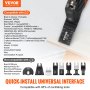 VEVOR 33x Sägeblatt Multifunktionswerkzeug 8 Typen Oszillierwerkzeug Hochkohlenstoffstahl (HCS) Schnellwechselschnittstelle kompatibel mit 95 % der auf dem Markt erhältlichen oszillierenden Werkzeuge